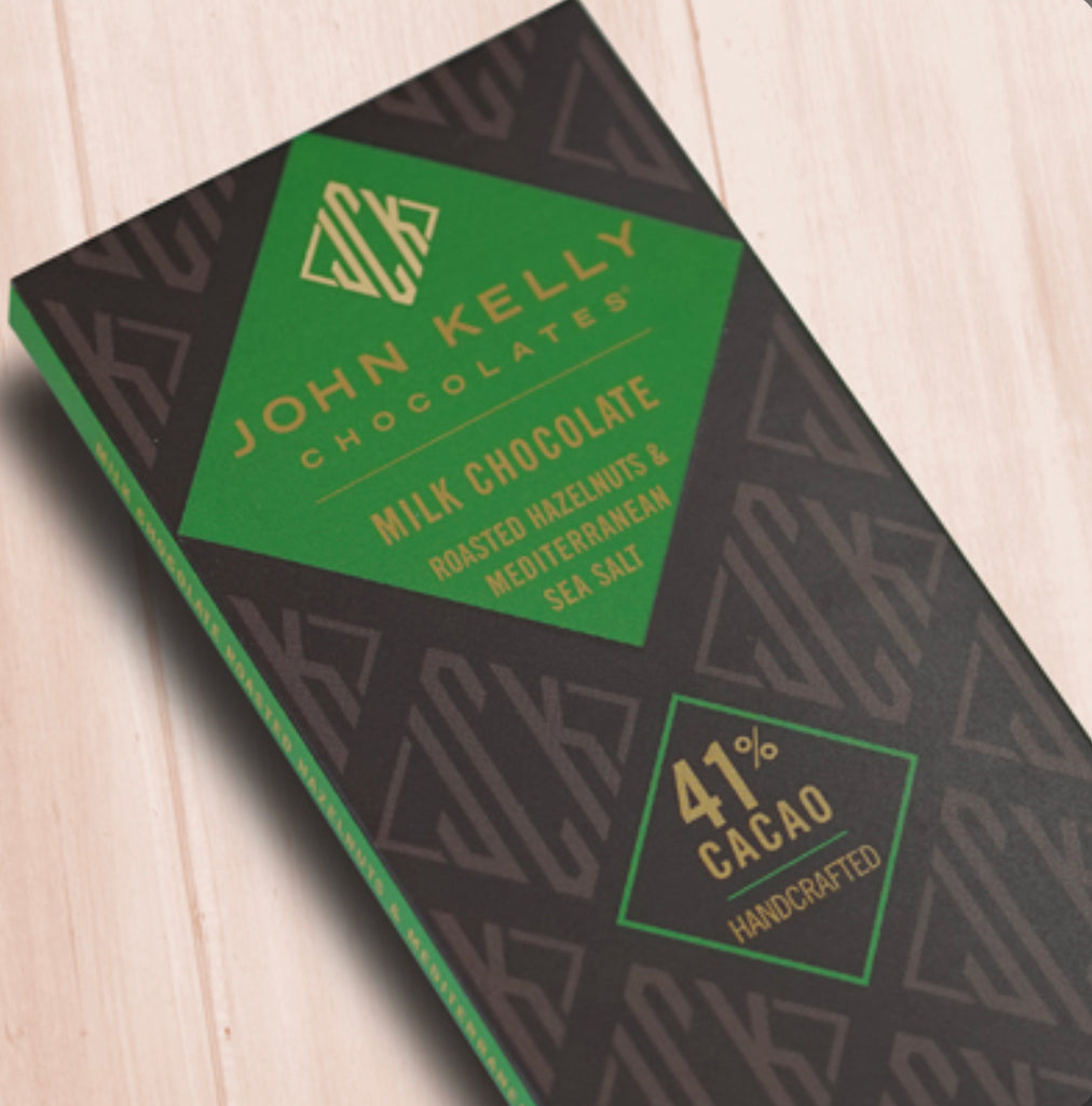 John Kelly Milk Chocolate Roasted Hazelnuts & Mediterranean Sea Salt
