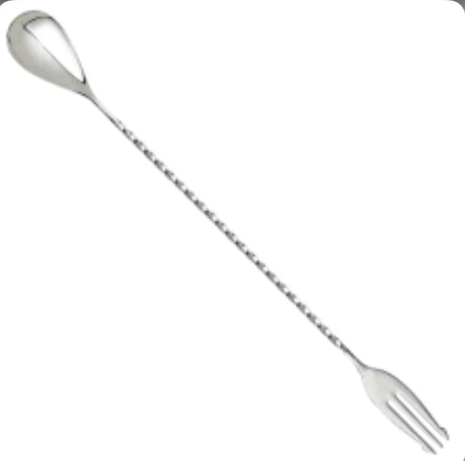 Trident cocktail spoon