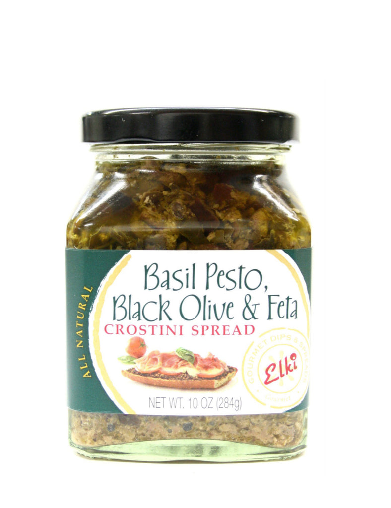 Elki Basil Pesto Black Olive & Feta Spread