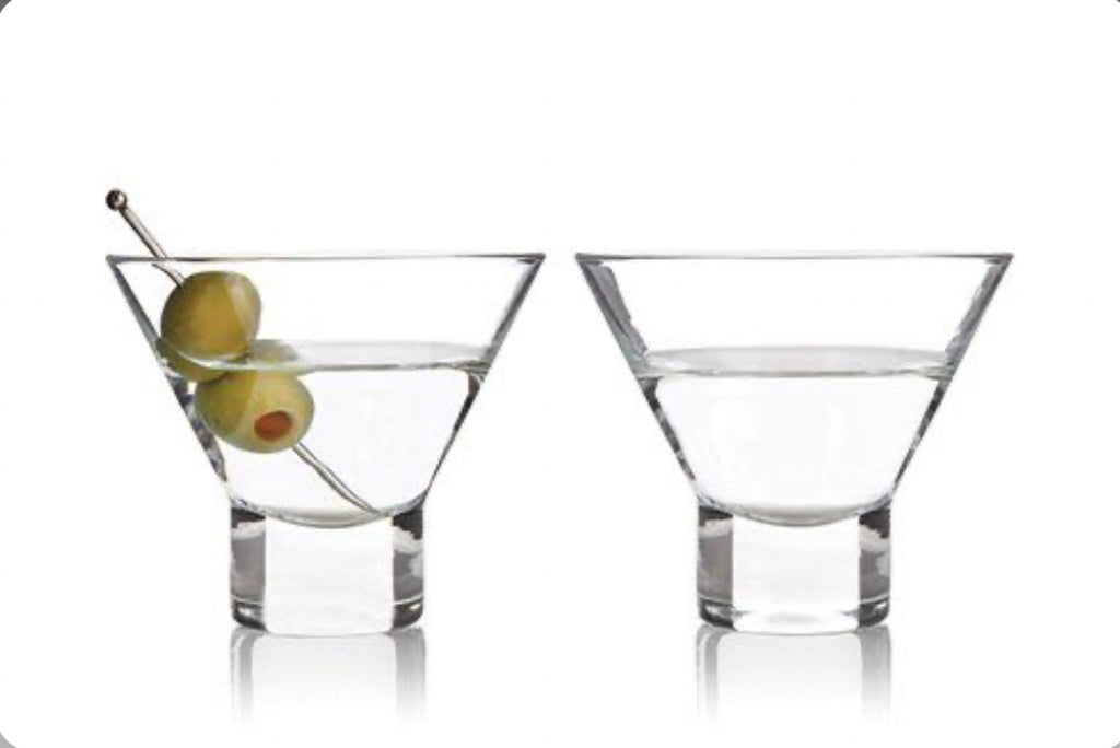 TRUE Viski Stemless Martini Glasses